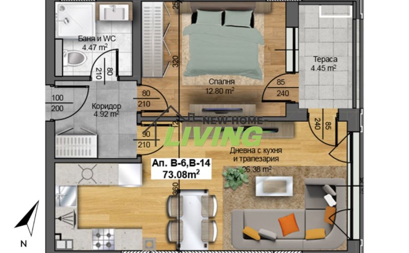 Продава 2-СТАЕН, гр. Пловдив, Христо Смирненски, снимка 4 - Aпартаменти - 49490439