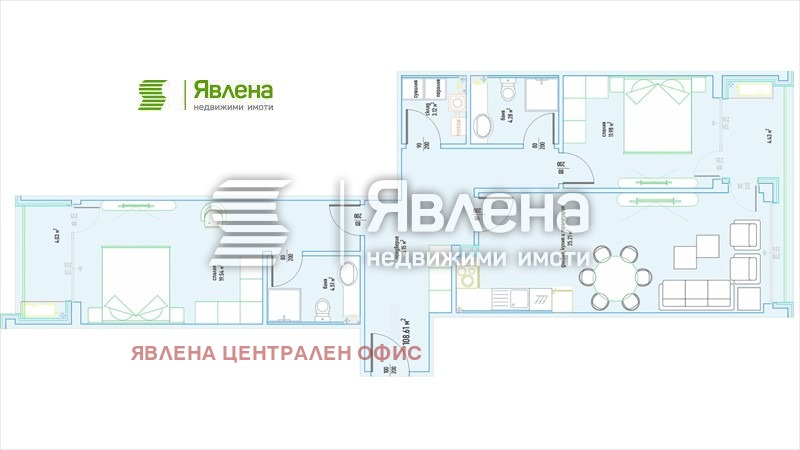 Продава 3-СТАЕН, гр. София, Малинова долина, снимка 6 - Aпартаменти - 47359930