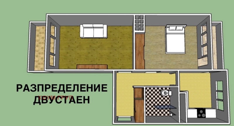 Продава 3-СТАЕН, гр. София, Хиподрума, снимка 2 - Aпартаменти - 48408766