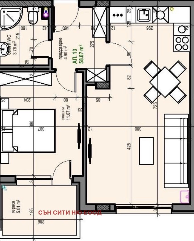 Продава 2-СТАЕН, гр. София, Манастирски ливади, снимка 7 - Aпартаменти - 47775137