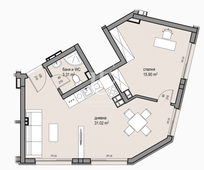 Zu verkaufen  1 Schlafzimmer Sofia , Malinowa dolina , 77 qm | 24280247 - Bild [7]