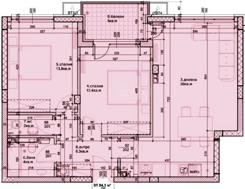 Продава 3-СТАЕН, гр. Пловдив, Остромила, снимка 2 - Апартаменти - 53130193