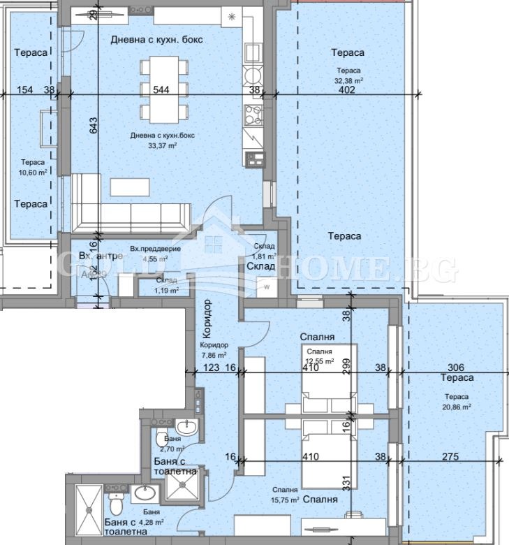 Продава 3-СТАЕН, гр. Пловдив, Остромила, снимка 3 - Апартаменти - 56279476