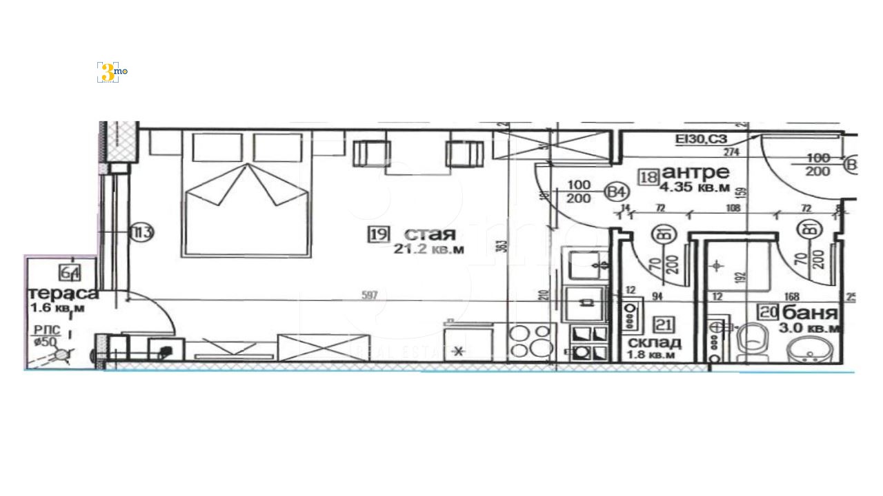 Продава 1-СТАЕН | Imot.bg — изображение 2