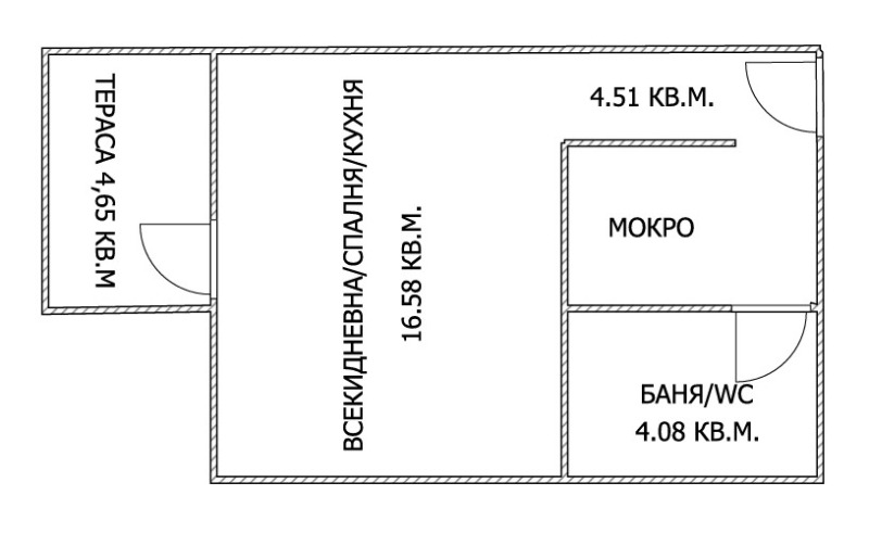 Продава  1-стаен град Бургас , Крайморие , 45 кв.м | 15522988 - изображение [7]