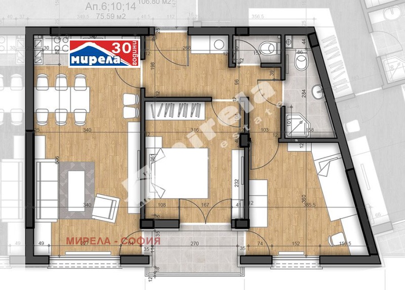 Продава  3-стаен, град София, Левски В •  164 033 EUR • ID 21904841 — holmes.bg - [1] 