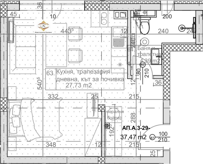 Продава 1-СТАЕН, гр. Варна, к.к. Слънчев ден, снимка 4 - Aпартаменти - 48944831