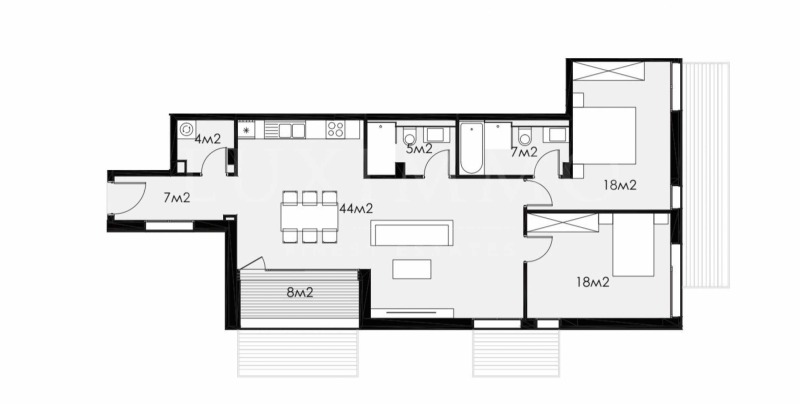Till salu  2 sovrum Sofia , Dragalevci , 132 kvm | 47980926 - bild [14]