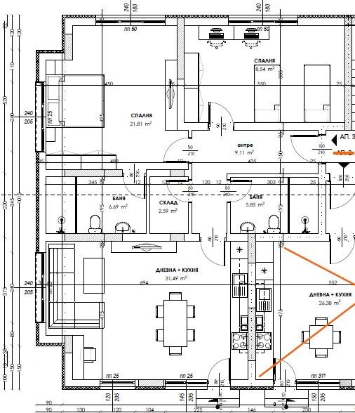 Продава 3-СТАЕН, гр. Пловдив, Коматево, снимка 2 - Апартаменти - 53190989