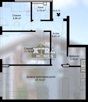 2 Schlafzimmer Malinowa dolina, Sofia