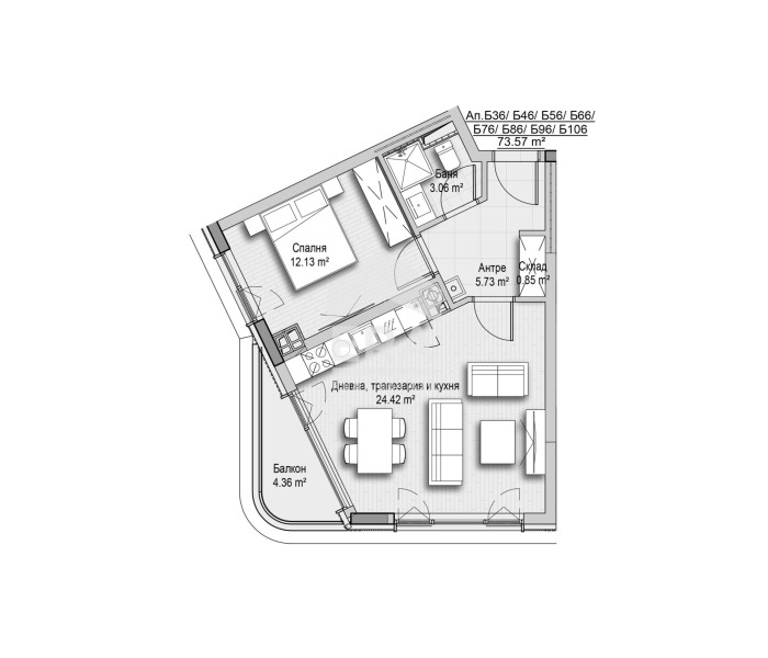 Продава 2-СТАЕН, гр. София, Витоша, снимка 3 - Апартаменти - 55991599