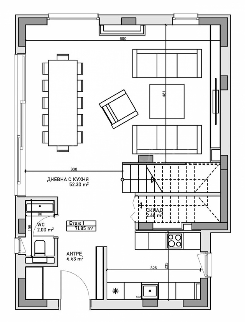 Продава КЪЩА, гр. София, м-т Детски град, снимка 3 - Къщи - 53564455