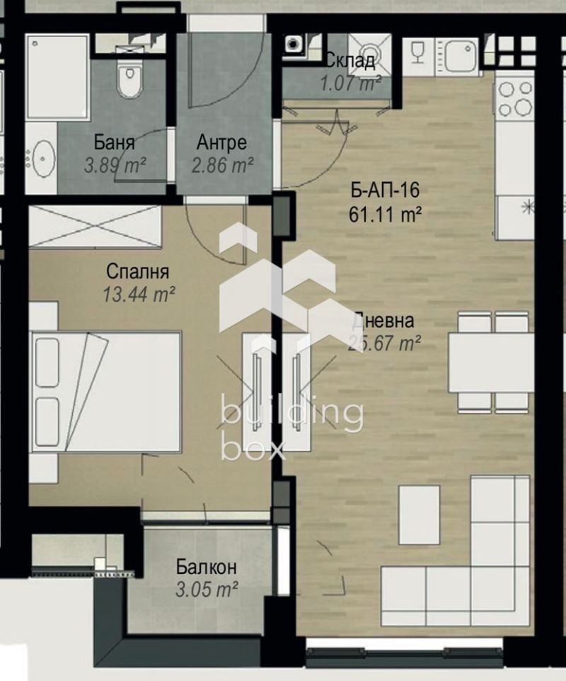 Na prodej  1 ložnice Sofia , Vitoša , 72 m2 | 29548325 - obraz [7]