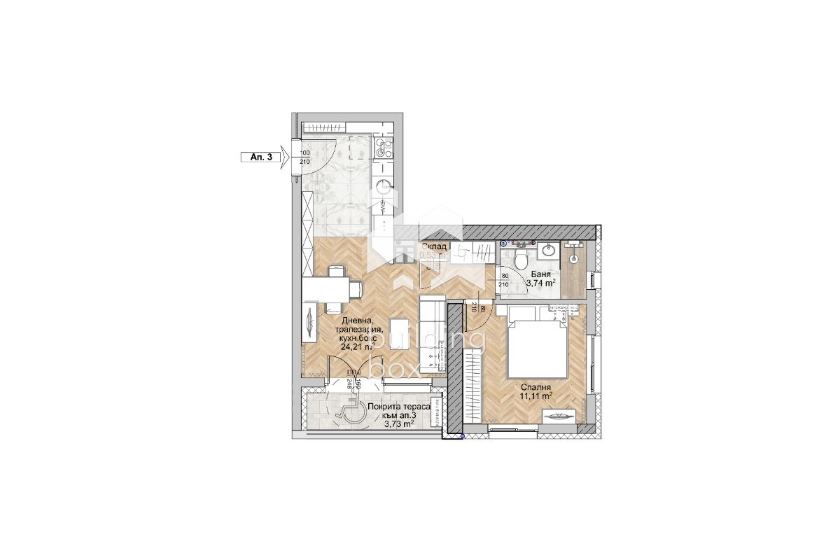 Продава 2-СТАЕН, гр. София, Люлин 8, снимка 2 - Апартаменти - 56072498