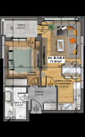 Продава  2-стаен град Пловдив , Христо Смирненски , 72 кв.м | 69761025 - изображение [2]