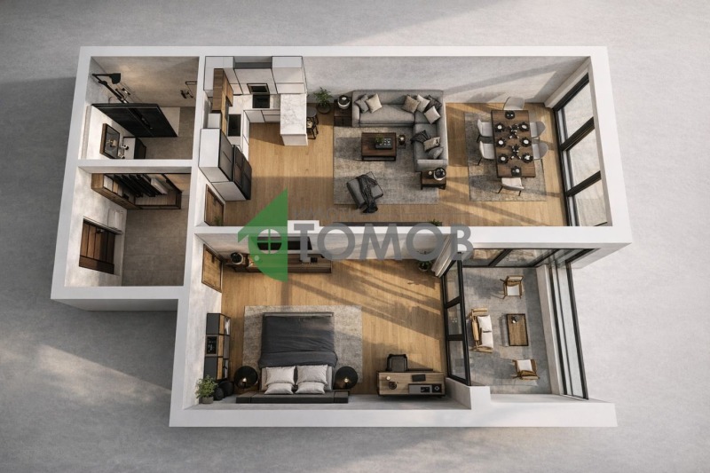 Продава 2-СТАЕН, гр. Шумен, Център, снимка 6 - Апартаменти - 53032658