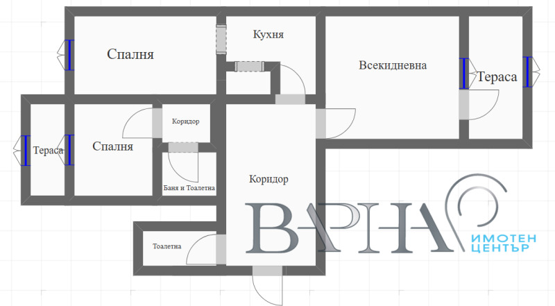 Продава  4-стаен град Варна , Център , 100 кв.м | 48667909