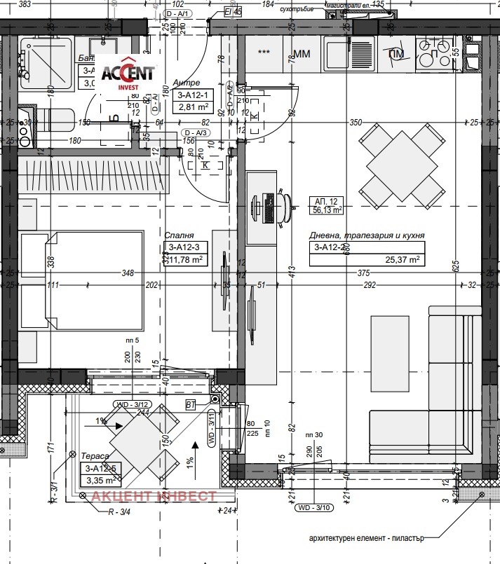 Продается  1 спальня область Добрич , Кранево , 64 кв.м | 75508315 - изображение [2]