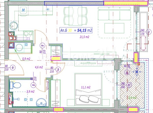 Продава 2-СТАЕН, гр. София, Малинова долина, снимка 8 - Апартаменти - 53721589