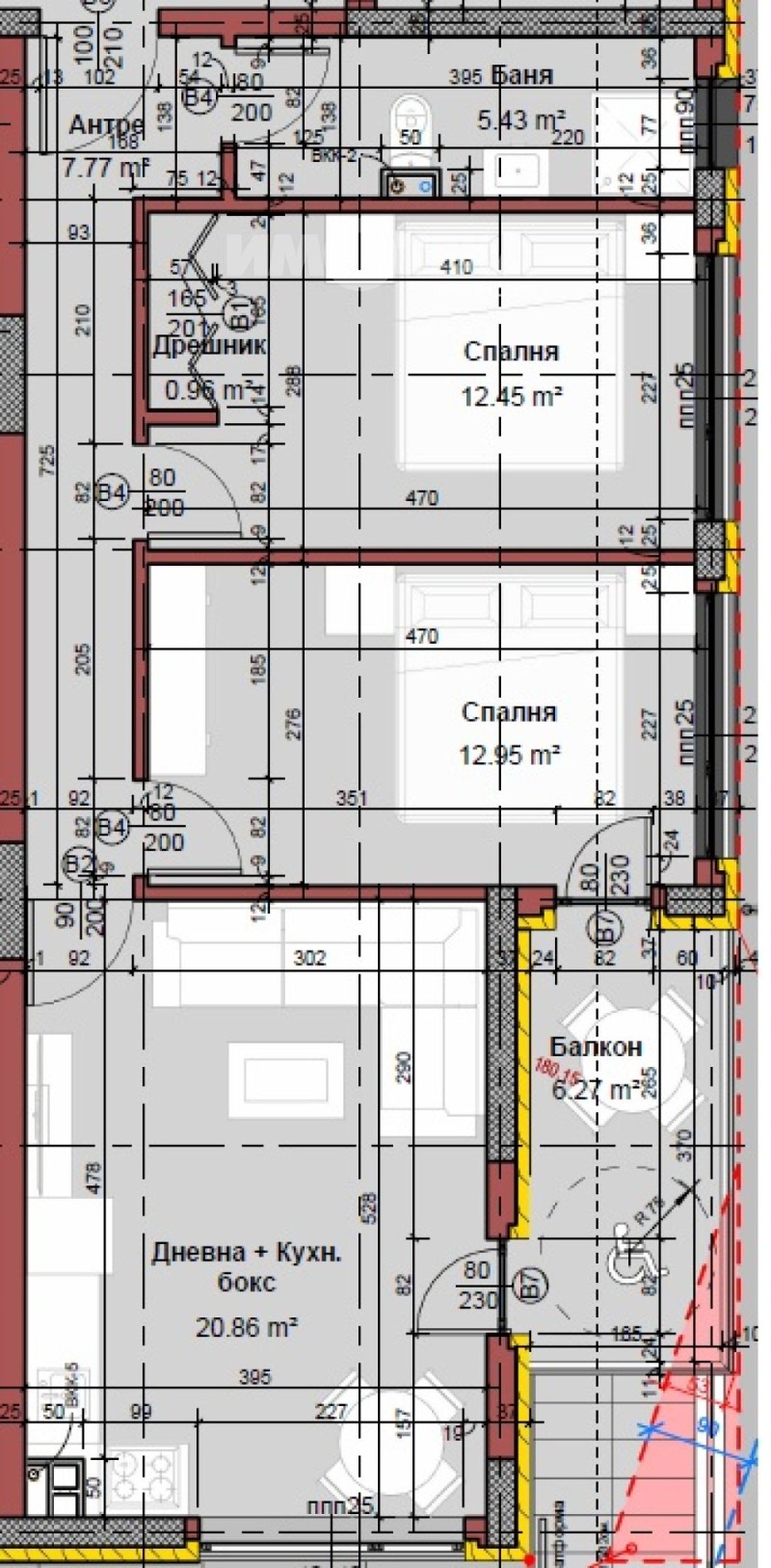 Til salgs  2 soverom Varna , Vinitsa , 92 kvm | 18508420