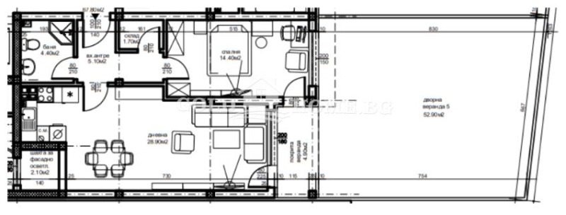 For Sale  1 bedroom Plovdiv , Ostromila , 98 sq.m | 97969410 - image [5]