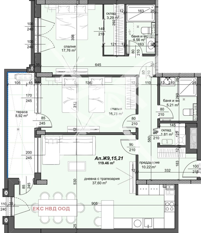 Zu verkaufen  2 Schlafzimmer Plowdiw , Trakija , 141 qm | 51677926