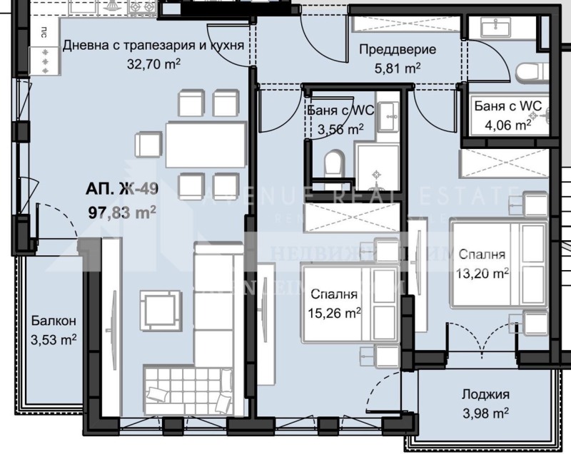 À vendre  2 chambres Plovdiv , Hristo Smirnenski , 122 m² | 63970265 - image [3]