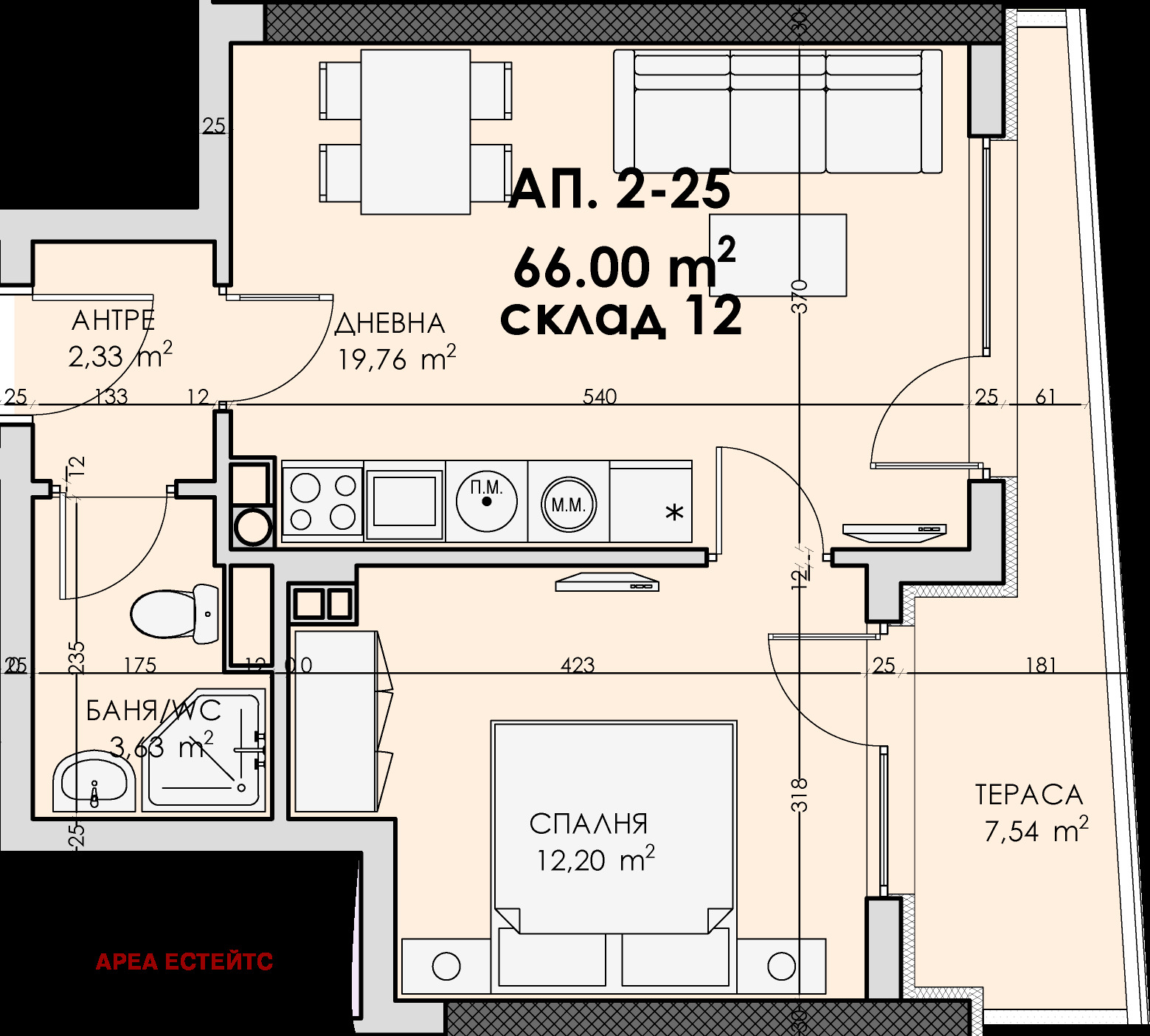 Продава 2-СТАЕН, гр. Бургас, Промишлена зона - Север, снимка 2 - Апартаменти - 55380680