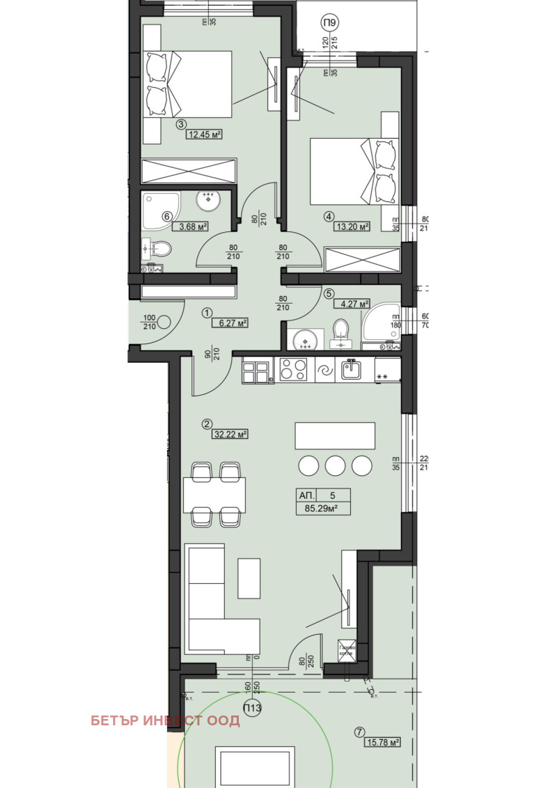 Продава 3-СТАЕН в град София, Манастирски ливади - 97 кв.м / 237 900 € » 465 291.96 лв., БЕТЪР ИНВЕСТ ООД