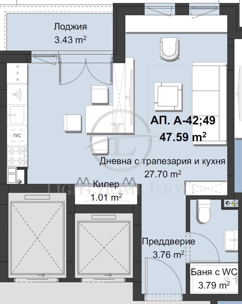 Продава 1-СТАЕН, гр. Пловдив, Христо Смирненски, снимка 5 - Aпартаменти - 47889179