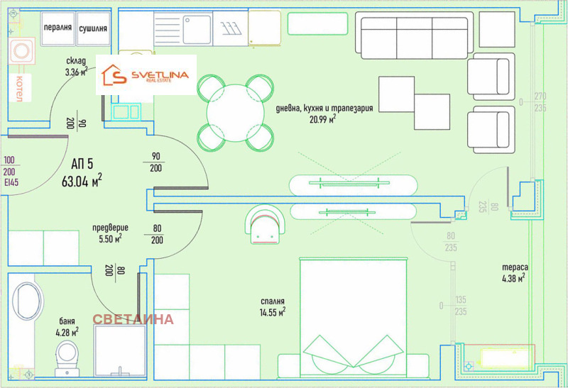 Продава 2-СТАЕН, гр. София, Малинова долина