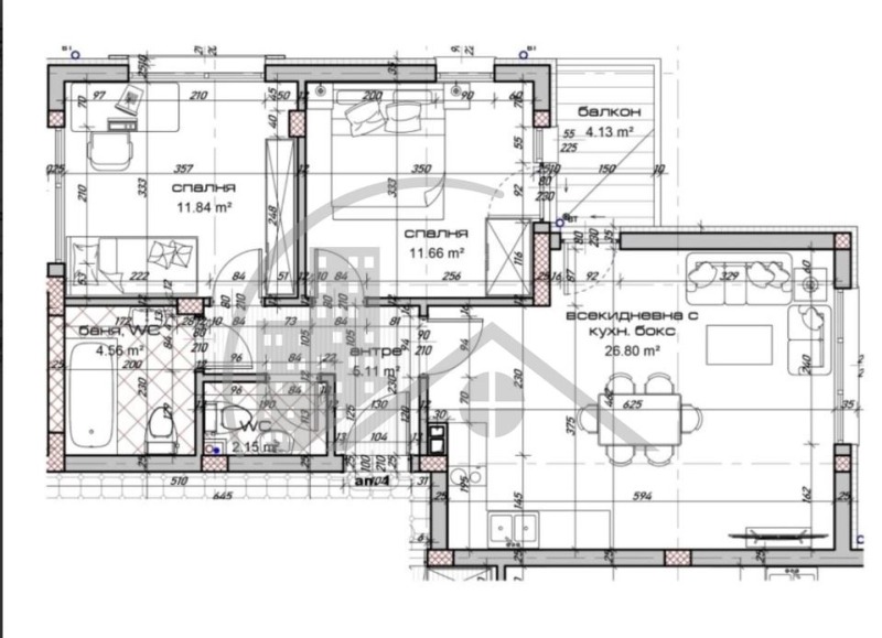 Продава 3-СТАЕН, гр. Варна, Виница, снимка 2 - Aпартаменти - 49452874