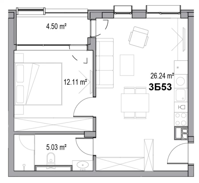 Продаја  1 спаваћа соба Пловдив , Отдих и култура , 66 м2 | 90342930 - слика [6]