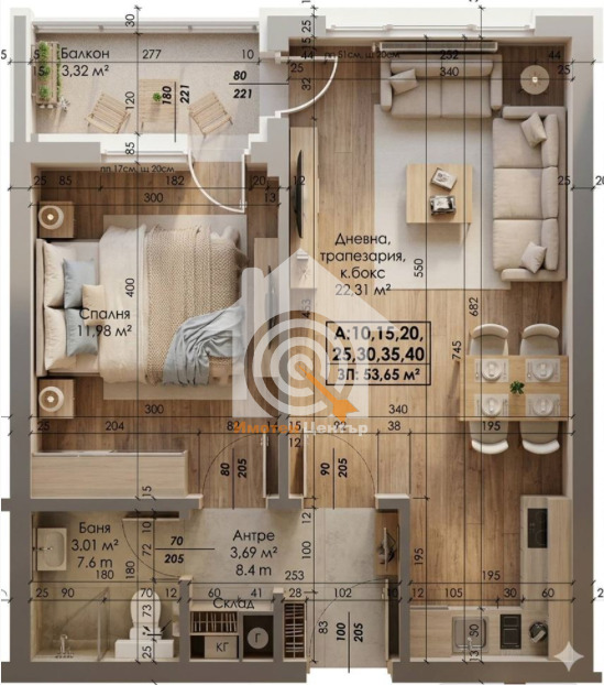 Продава 2-СТАЕН, гр. София, Славия, снимка 3 - Апартаменти - 54931274