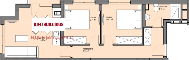 Продава 3-СТАЕН, гр. София, Красна поляна 2, снимка 4 - Апартаменти - 52365927