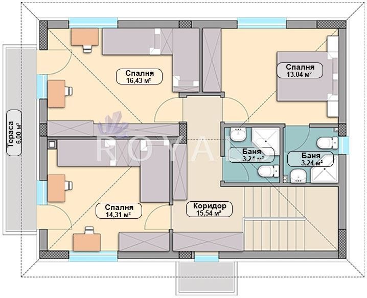 En venta  Casa región Varna , Priseltsi , 169 metros cuadrados | 36588189 - imagen [3]