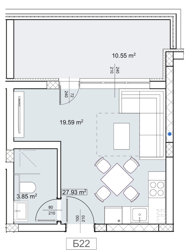 Продается  Студия Пловдив , Беломорски , 44 кв.м | 22883526 - изображение [5]