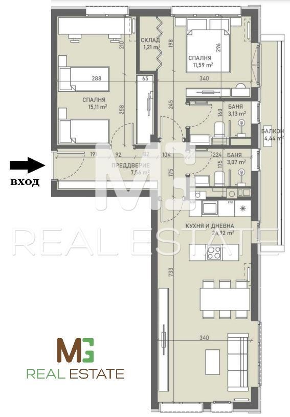 Продава 3-СТАЕН, гр. София, Овча купел, снимка 2 - Aпартаменти - 48752224