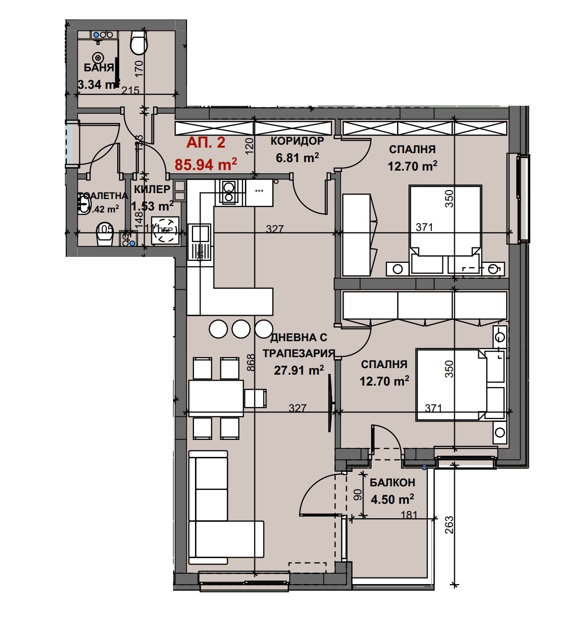 Продава 3-СТАЕН, гр. Стара Загора, Аязмото, снимка 2 - Апартаменти - 46239044