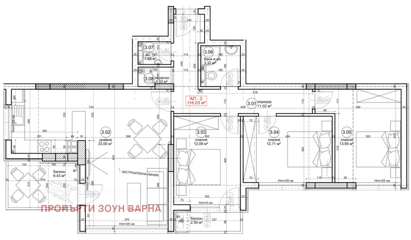 Продава 4-СТАЕН, гр. Варна, Възраждане 4, снимка 3 - Апартаменти - 53687412