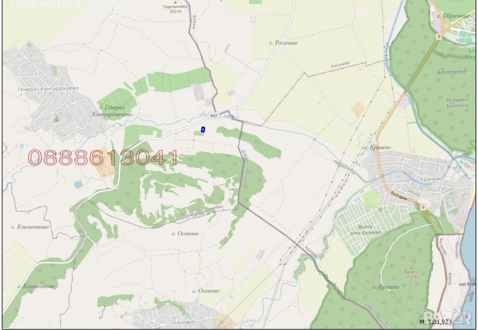 Продава ПАРЦЕЛ, с. Генерал Кантарджиево, област Варна, снимка 4 - Парцели - 54491472
