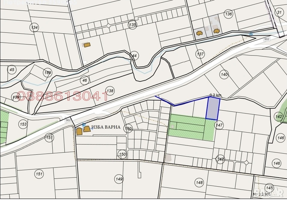 Продава ПАРЦЕЛ, с. Генерал Кантарджиево, област Варна, снимка 2 - Парцели - 54491472