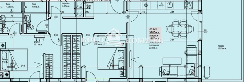 For Sale  2 bedroom Plovdiv , Ostromila , 108 sq.m | 22376327 - image [3]