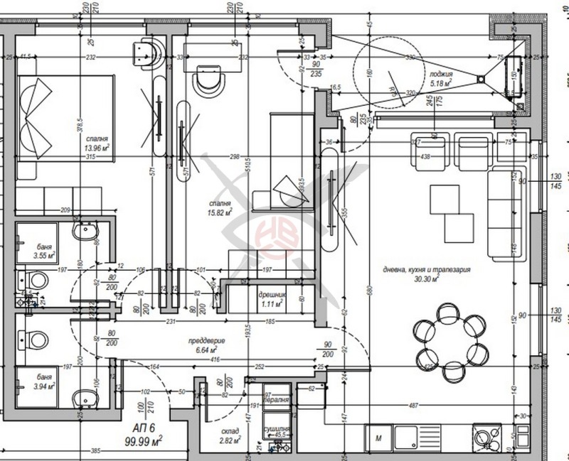 Satılık  2 yatak odası Sofia , Studentski grad , 120 metrekare | 97632404 - görüntü [13]