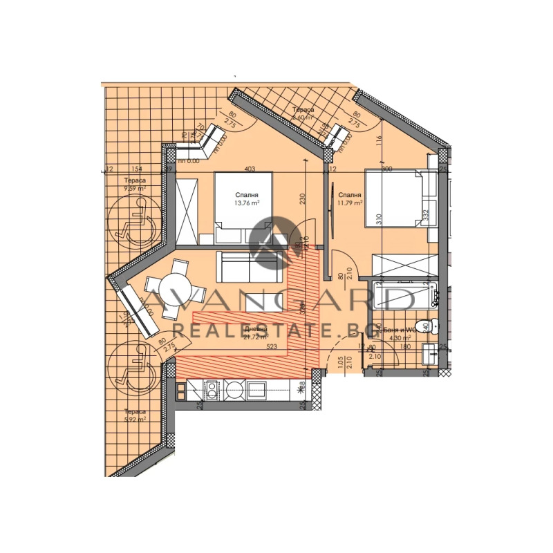 Продава  3-стаен град Пловдив , Христо Смирненски , 82 кв.м | 52381030 - изображение [5]