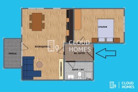 1 dormitorio Malinova dolina, Sofia