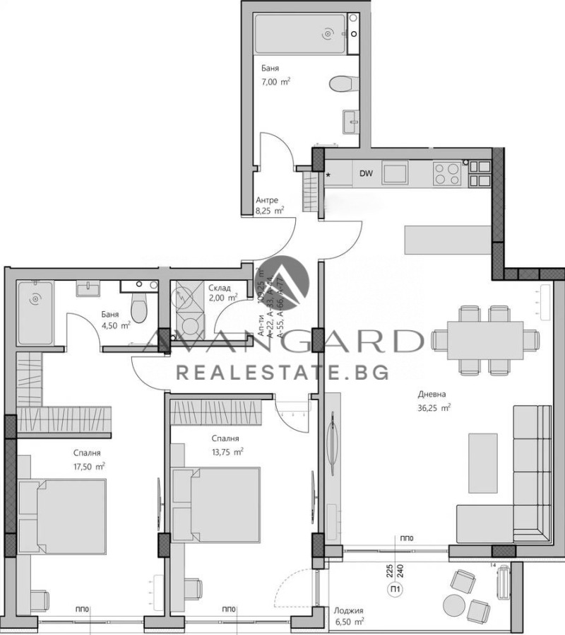 En venta  2 dormitorios Plovdiv , Jristo Smirnenski , 130 metros cuadrados | 95798200 - imagen [2]