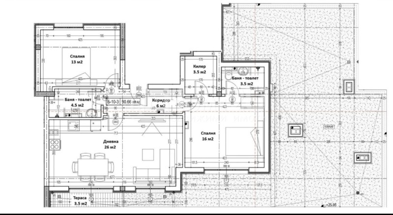 Продава 3-СТАЕН, гр. Варна, Изгрев, снимка 4 - Апартаменти - 52668707