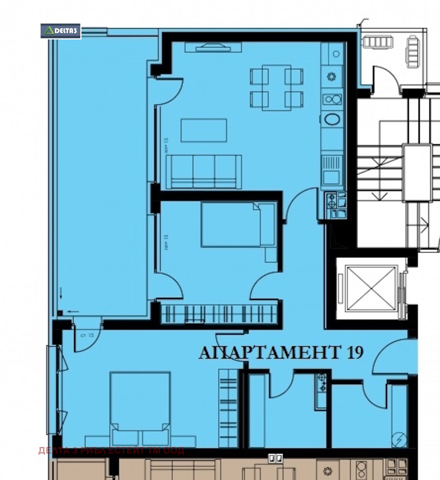 Продава 3-СТАЕН, гр. София, Кръстова вада, снимка 2 - Апартаменти - 42121591