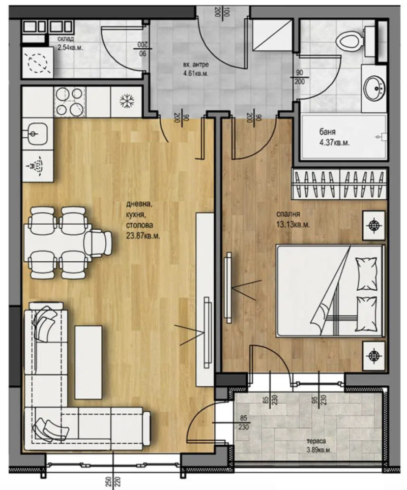 Продава  2-стаен град Пловдив , Христо Смирненски , 75 кв.м | 43827967 - изображение [2]